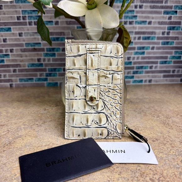 Brahmin Handbags - NWT Brahmin Lennon Timeless Taupe wallet